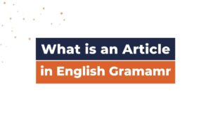 article in English grammar